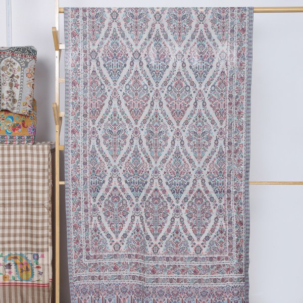 Offwhite Kalamkari Stole Floral & Motifs