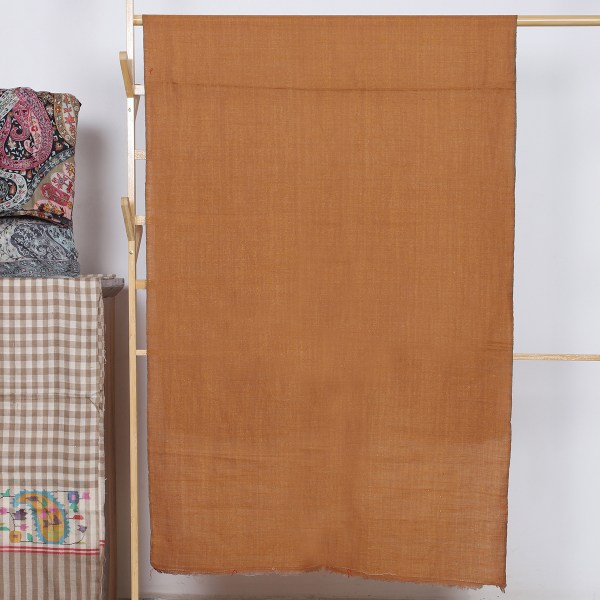Mustard And Gold Handwoven Double Shade Zari Pure Pashmina Stole