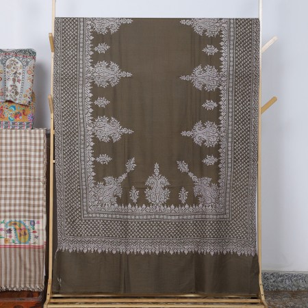 Heena Green Handwoven Pure Pashmina Shawl